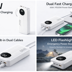 New 20,000mAh Portable Power Bank (2025 Model) – Fast Charging