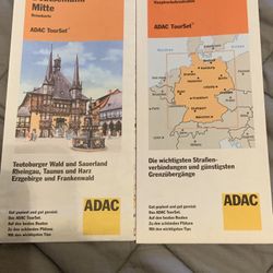 Vintage DEUTSCHLAND (GERMANY) Road MAP