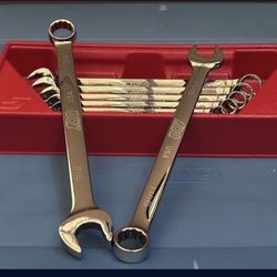 Snap-Tools 7 pc 12-Point SAE Flank DriveR Plus Combination Wrench Set (3/8-3/4") 100th-anniversary collection