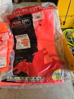 High visibility rain gear