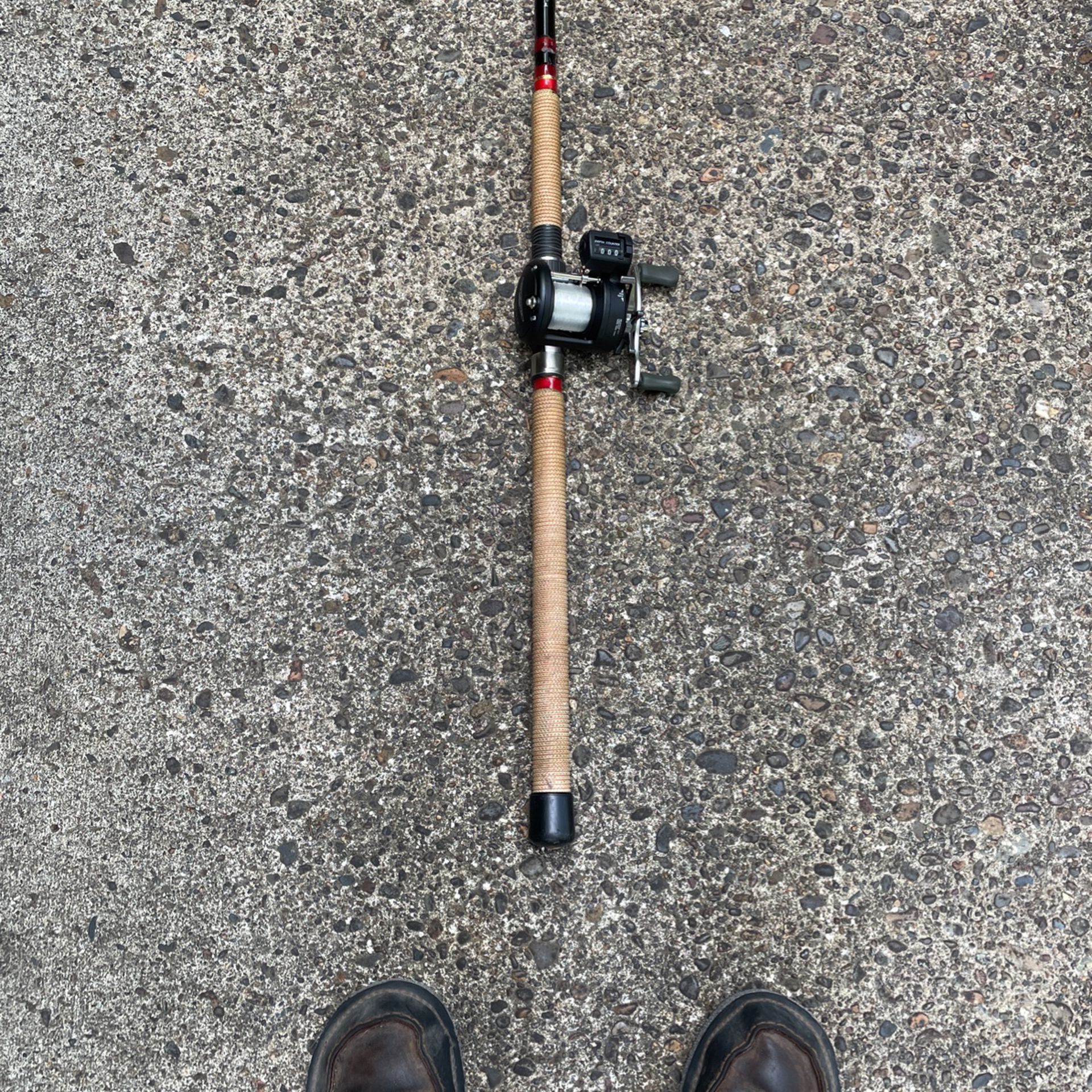7’ Salmon Rod And Reel. 