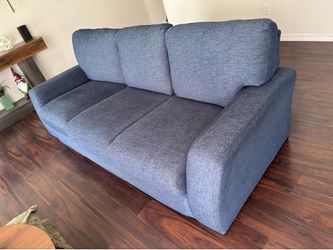 Blue cloth fabric sofa
