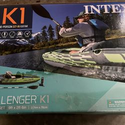 One Person Sit In Kayak 