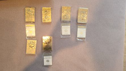 23 Karat Gold Plated Trading Card Pokemon