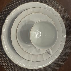 Mikasa White Wedding Band Dishes