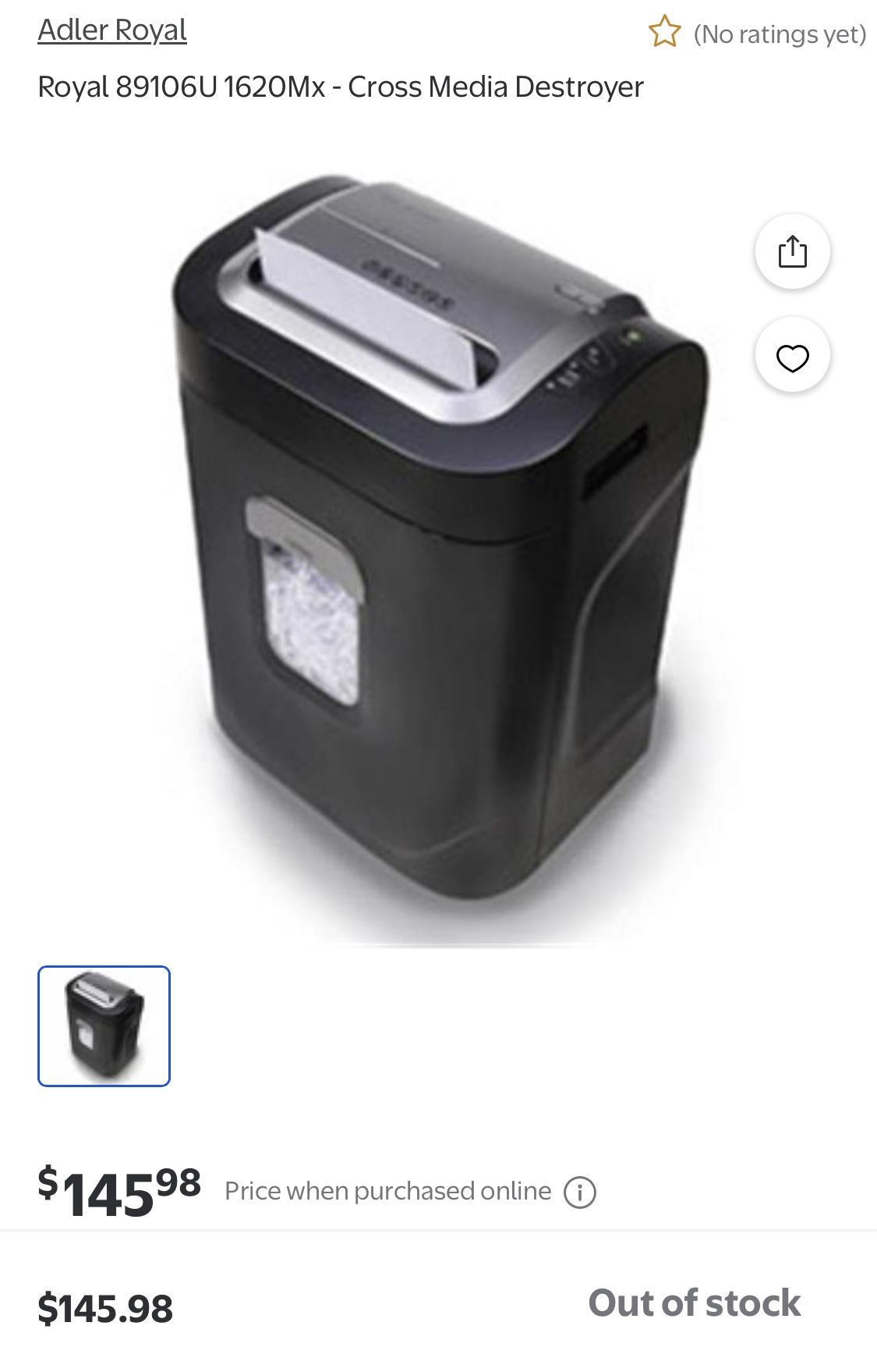 Royal 89106U 1620Mx - Cross Media Destroyer