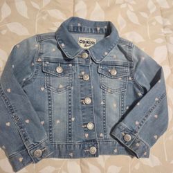 Denim jacket for girls like new, Size 2T