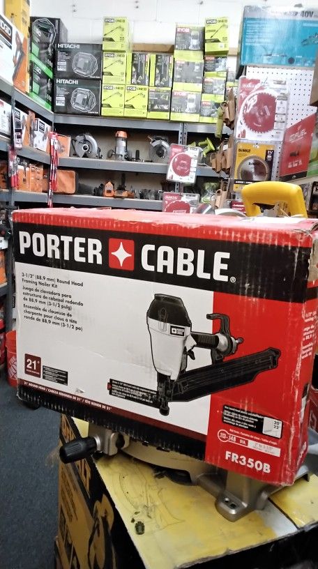 PORTER ◇ CABLE 3 - 1/2" (88.9 mm) ROUND HEAD FRAMING NAILER KIT