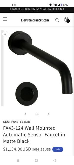 MAC Faucet model # FA43-124 Matte Black