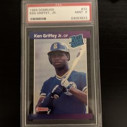 1989 Donruss Rated Rookie Ken Griffey Jr. #33 PSA 9 Seattle Mariners