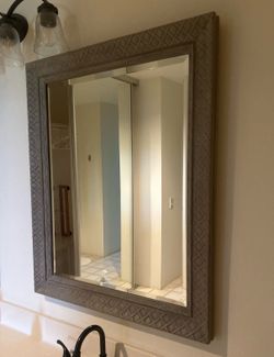 2 matching vanity bathroom mirrors