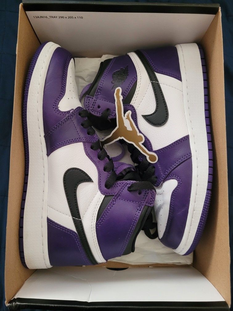 suede custom purple jordan