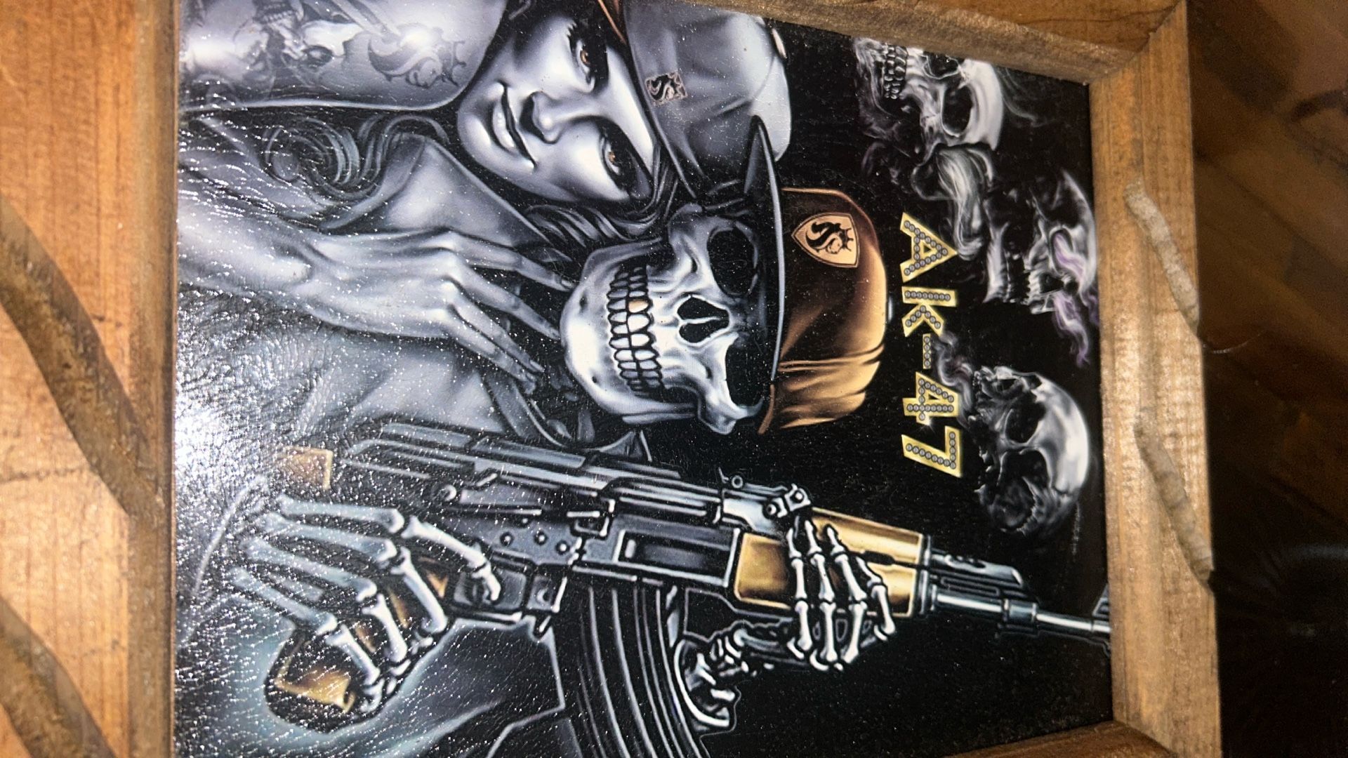 While Picture And Picture Frame