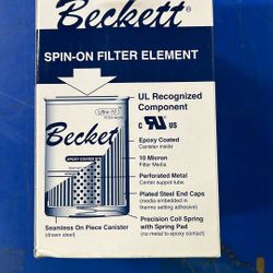 Beckett Spin On Filter