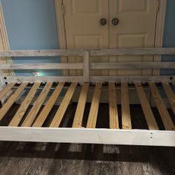 White Twin Bed For Sale. $40