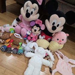 Disney Minnie Mouse and Mickey Mouse plush toys - All for $25