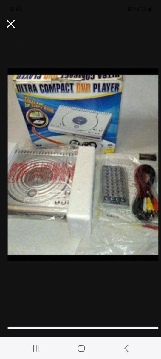 Compact DVD Player- Coby DVD-207-New Sealed Pkg in Box