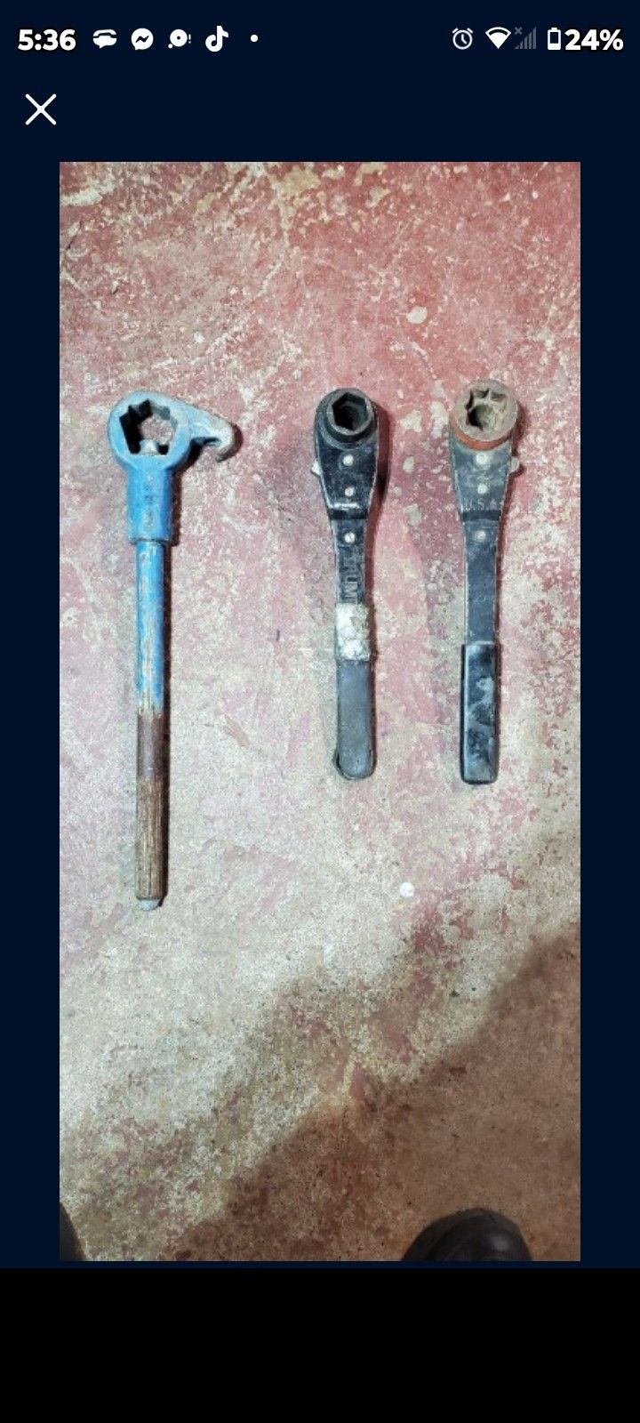 3 Fire Hydrant Wrenches