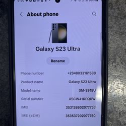 New Samsung Galaxy S23 Ultra 256gb