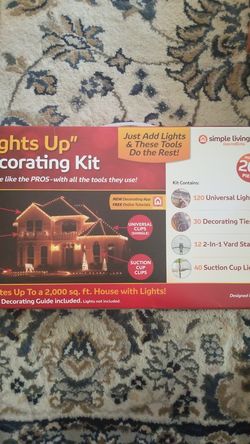 "Lights up" Decorating Kit