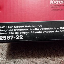 3/8" high speed ratchet kit