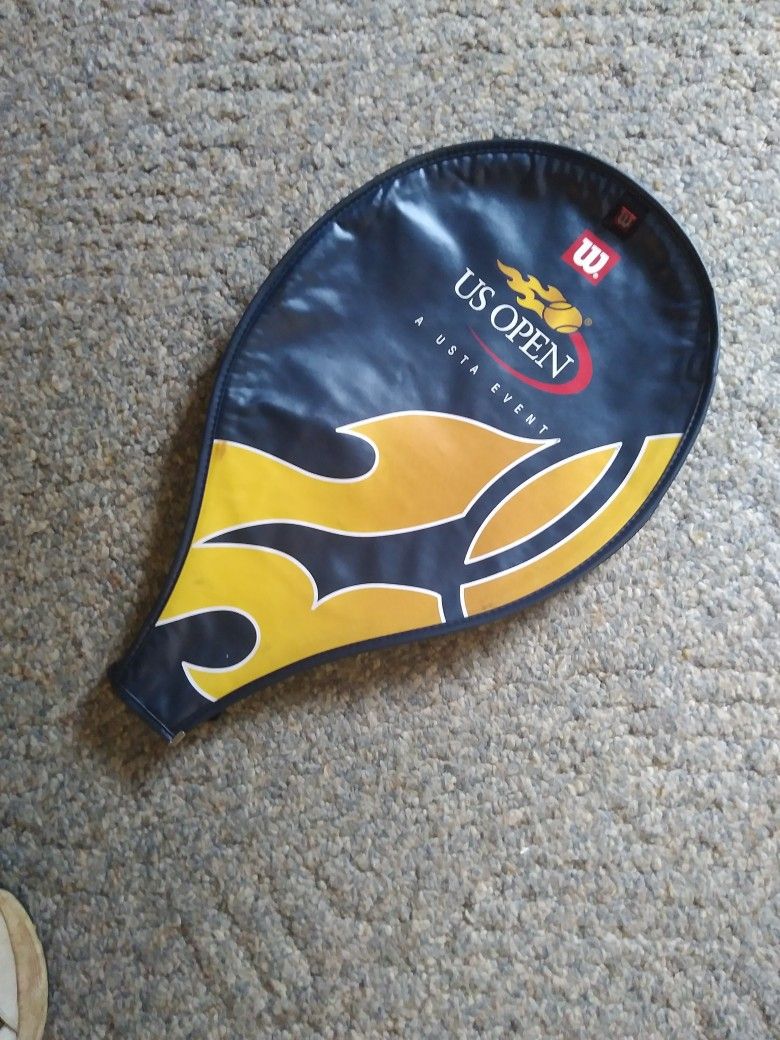 US. OPEN. TENNIS RACKET COVER IN GOOD CONDITION