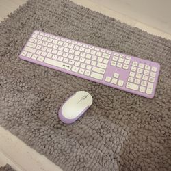 Purple Wireless Keyboard And Mouse Set (Jelly Comb)
