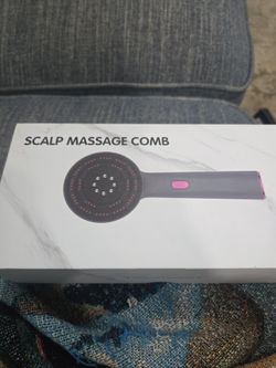 Scalp massager comb with infrared light