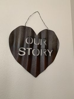 Metal sign