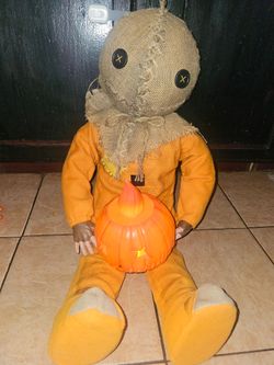 Sitting Sam Doll Trick or Treat Halloween Decorations