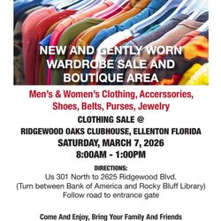 Huge Clothing and Shoe Sale in Ellenton
