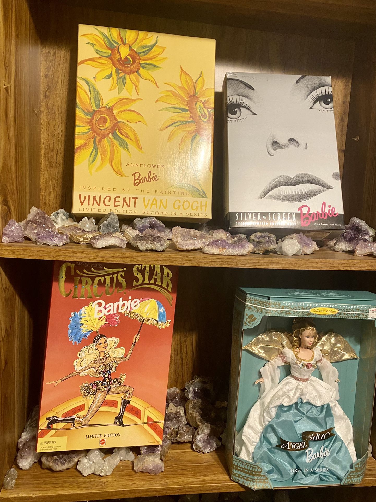 Antique Barbie collection and Some In More Recent Years