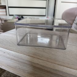 Stackable Clear Containers With Lid  6.5inch X 5inch X 2.75