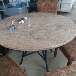 Kitchen  Marble Table/4 High End Chairs