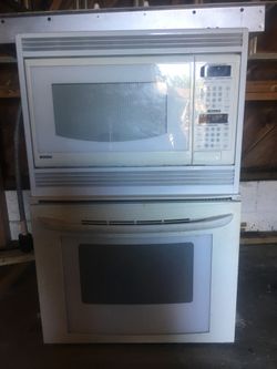 In Wall - Microwave & Stove Set into counter- 5 Burner Cooktop