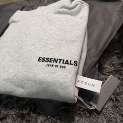 essentials hoodies light oat
