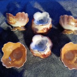 Antique Bavaria Set Of 6 Candy Dishes