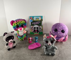 Ty Beanie Boos Plush Bundle with Book