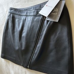 Leather Black Skirt, PS