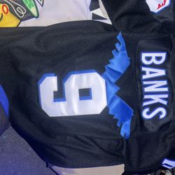 Multi  Sport  Jerseys Lot RARE LIKE NEW HOCKEY -Adam Banks /  BASKET BALL AND HOCKEY AND BASEBALL JERSEY 