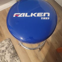 Limited Falken Tires Blue Swivel Bar Stool