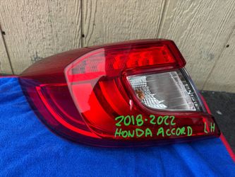2018 2019 2020 2021 2022 HONDA ACCORD LEFT SIDE TAIL LIGHT OEM USED