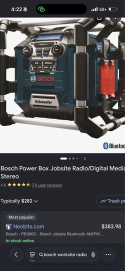 Bosch brand new in the box job site radio Bluetooth with subs!!!!