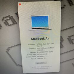 Apple MacBook Air 13” I7 Sequoia With $4k Apps 