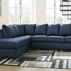 Darcy Blue LAF Sectional

