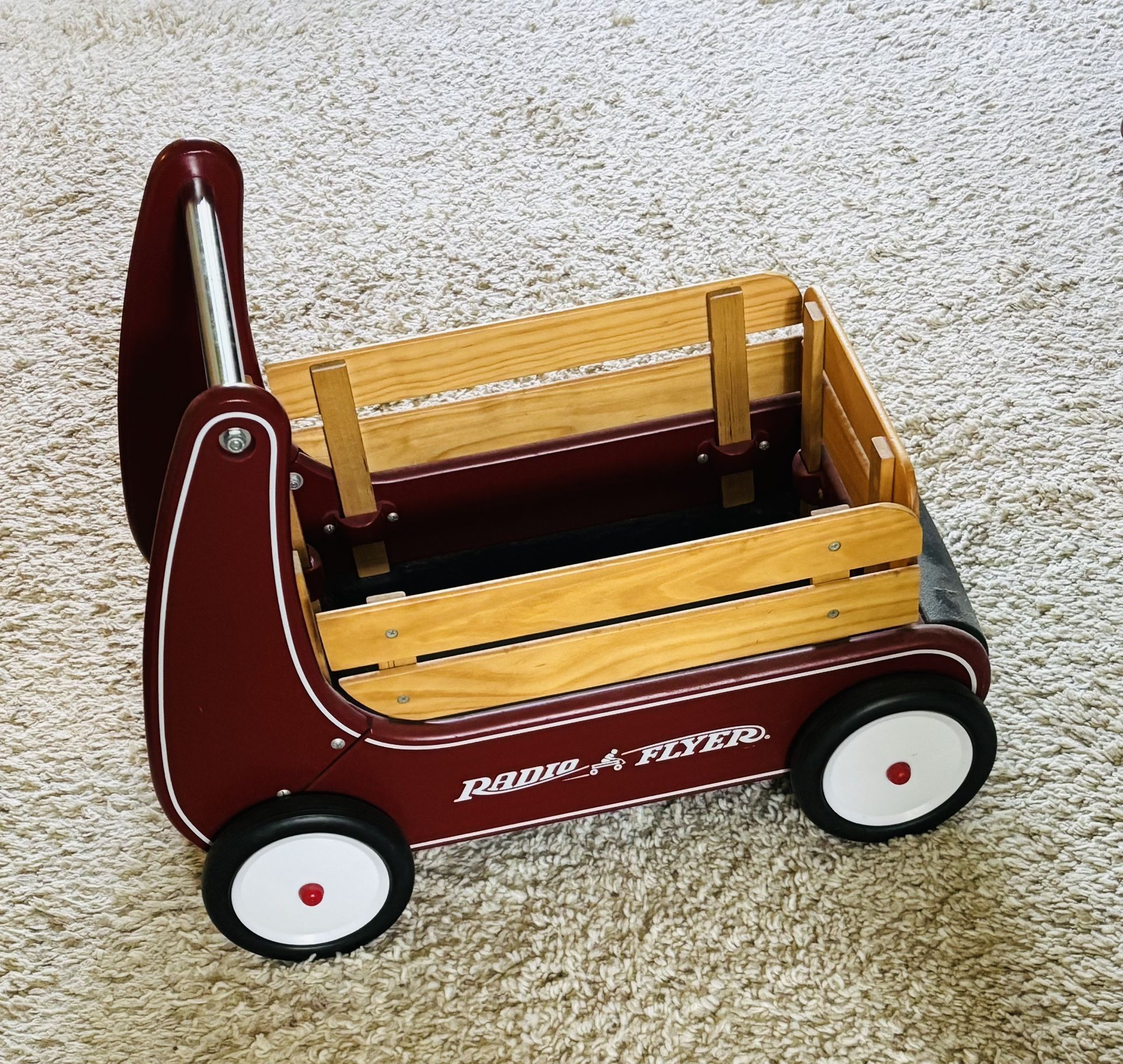 Radio Flyer wooden walker wagon