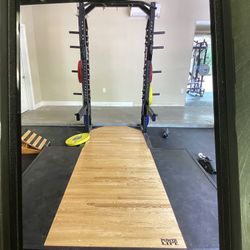 Power Lift 8’ Pro Series Commercial 3 X 3 Half Rack With Platform