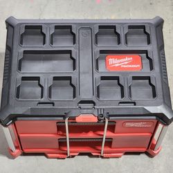 Milwaukee 48-22-8442 PACKOUT 2 Drawer Durable Tool Box w/ 50lbs Capacity