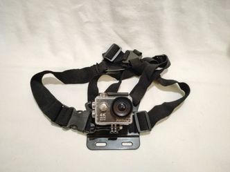 4K Action Camera with Chest Mount and waterproof casing