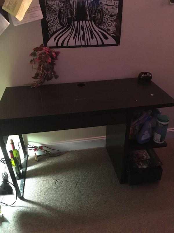 Ikea Black Desk With Drawer For In Cambridge Ma Offerup